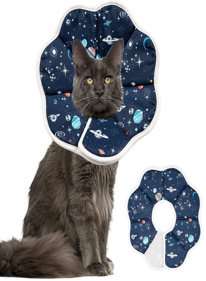 Depets Cat Cone Collar Soft, Adjustable Lightweight Cat Recovery E Collar to Stop Licking for Puppy Rabbit, Waterproof Pet Cone for Small Animal After Surgery Grooming, Neck Girth 9.5 in - Image 1